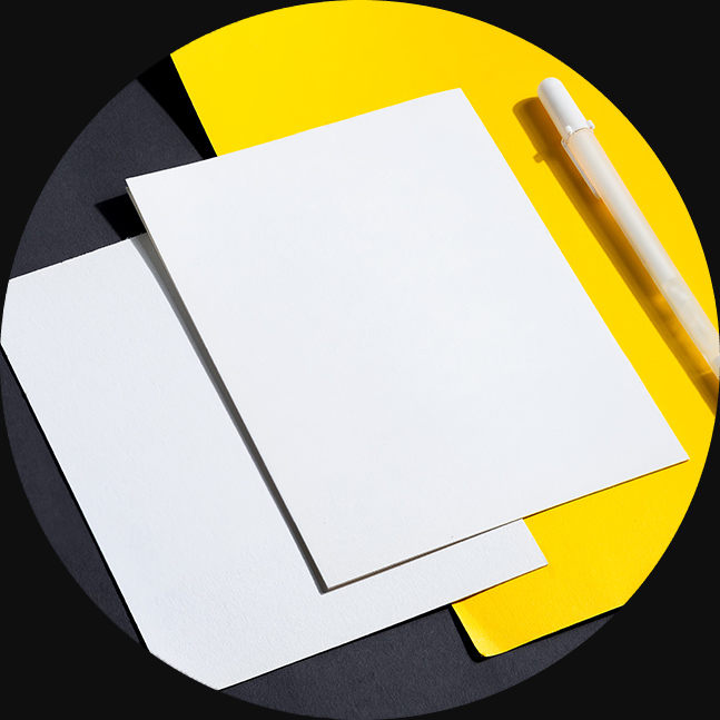 Bild einer leeren Broschüre.